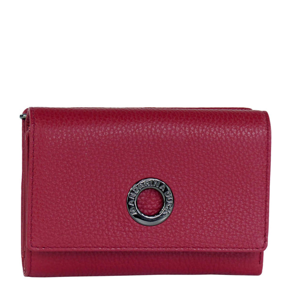 Mandarina Duck Mellow Leather Portemonnaie Medium FZP65 Dunkelrot
