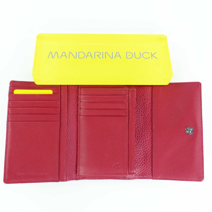 Mandarina Duck Mellow Leather Portemonnaie Medium FZP65 Dunkelrot