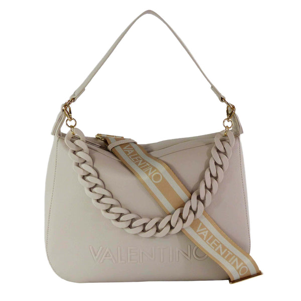 VALENTINO BAGS Noodles Hobo Bag VBS6G002 Ecru