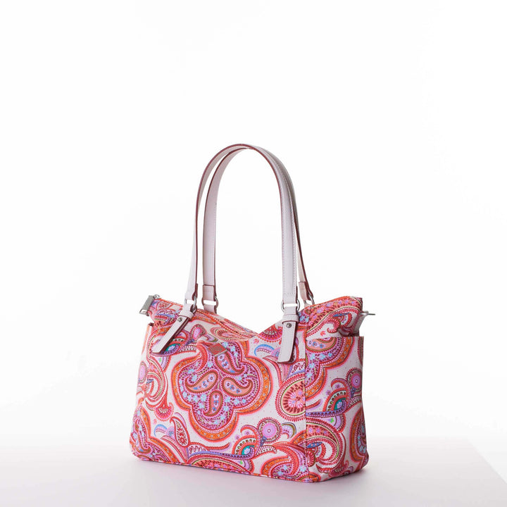 Oilily Summer Paisley M Carry All Vanilla