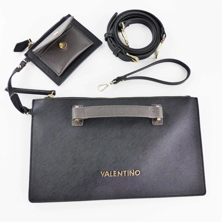 VALENTINO BAGS Prestige VBS1DO04 Umhängetasche/Clutch Nero/Grigio