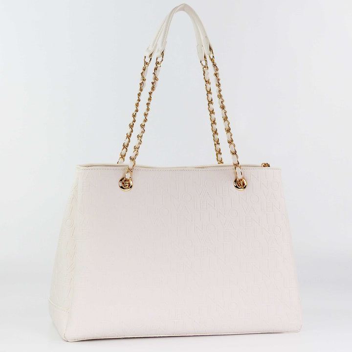 VALENTINO BAGS Relax Shopping Bag Bianco