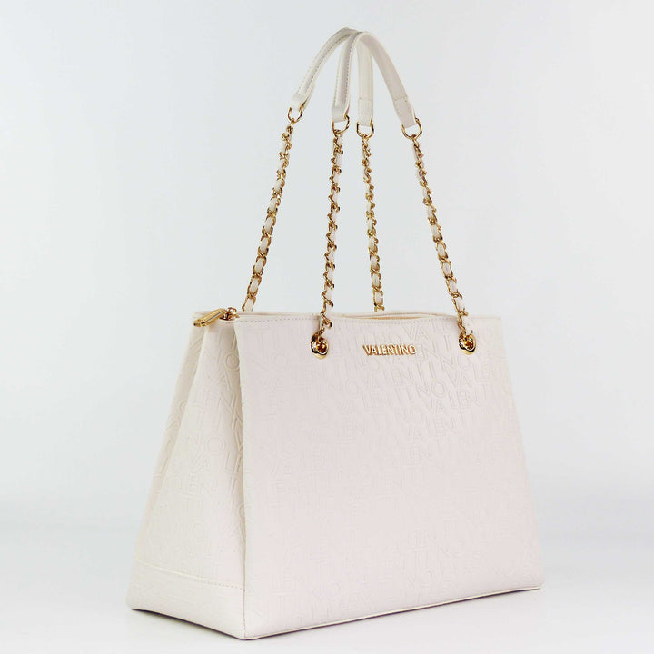 VALENTINO BAGS Relax Shopping Bag Bianco