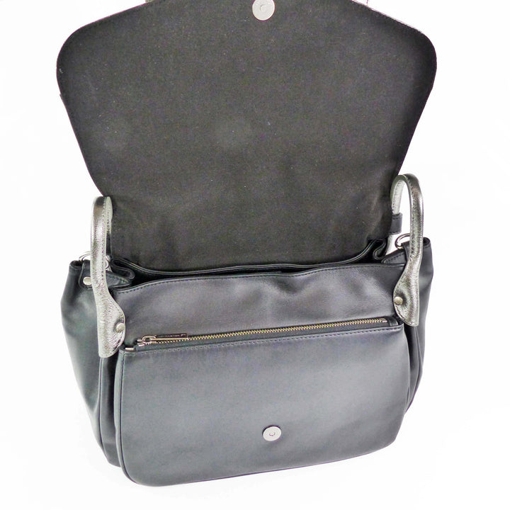 Lancaster Soft Vintage Clara Handtasche Schwarz